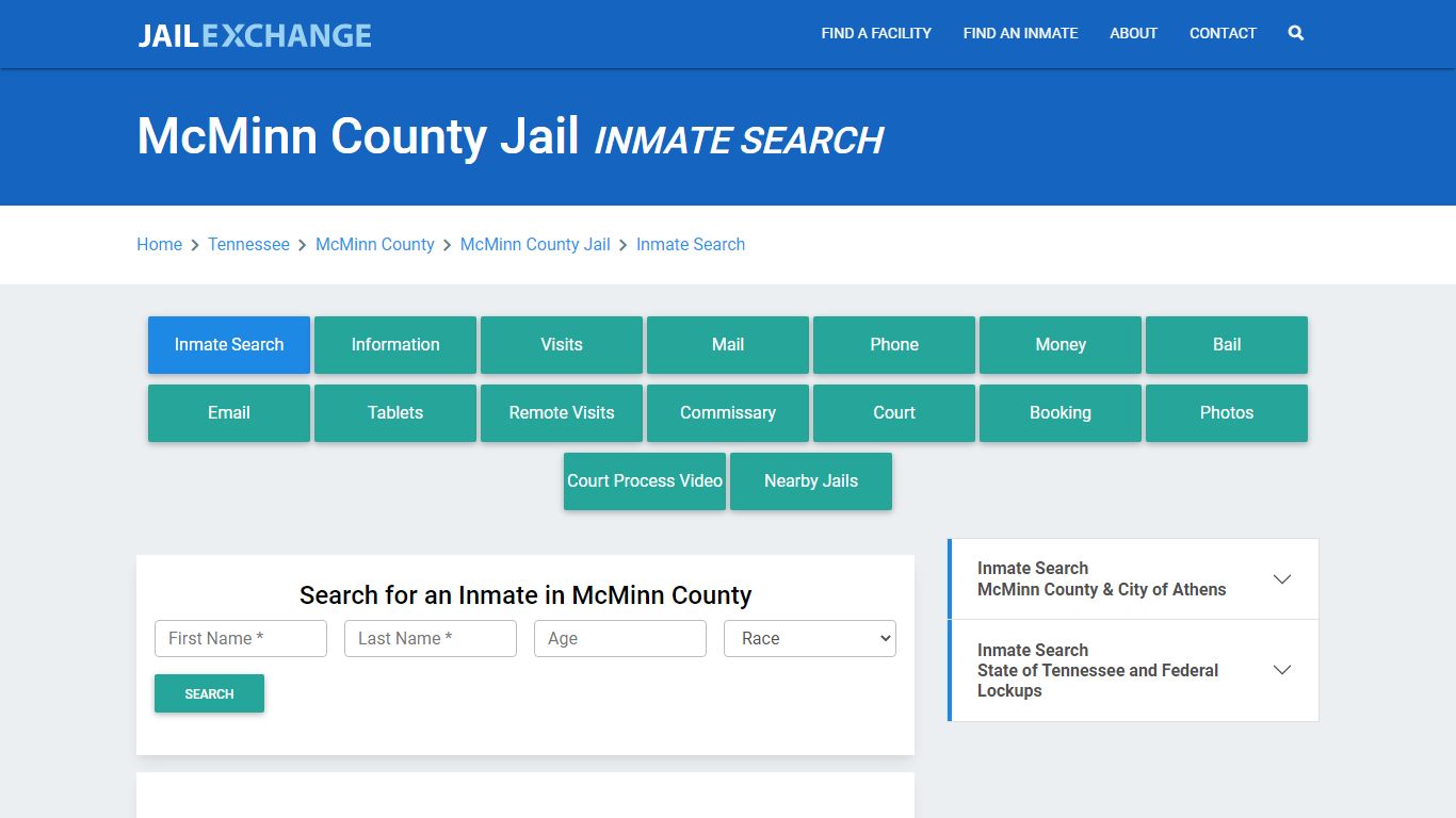 McMinn County Jail, TN Inmate Search: Roster & Mugshots